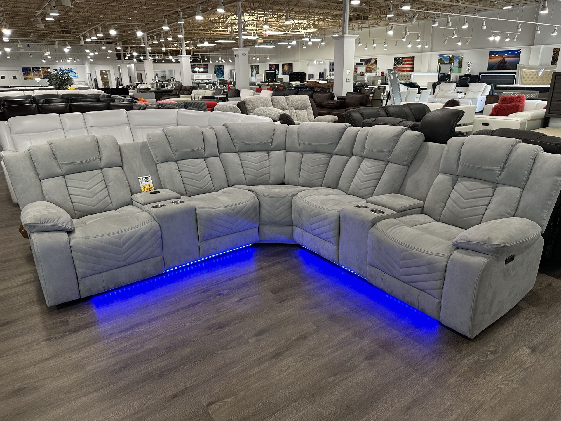 Beautiful Power Sectional With LED And USB’s