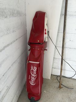 vintage Coca-Cola branded golf bag