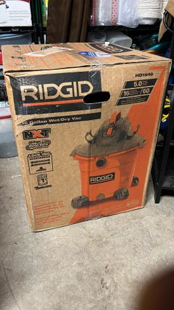New Rigid 16 Gallon wet dry 5.0 Hp Shop Vac