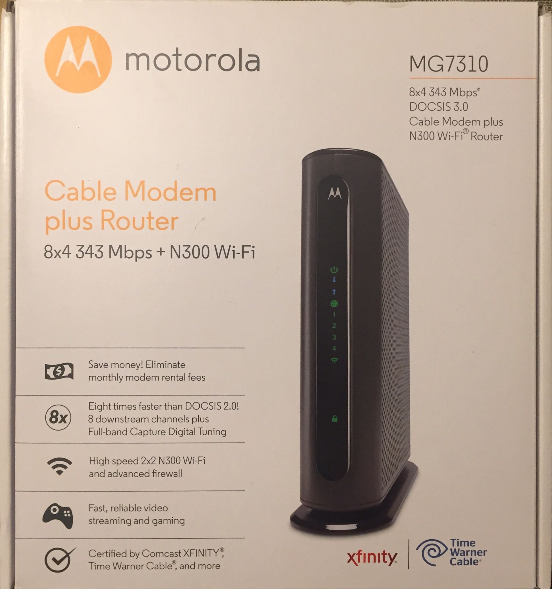 Motorola 343 Mbps DOCSIS 3.0 Cable Modem