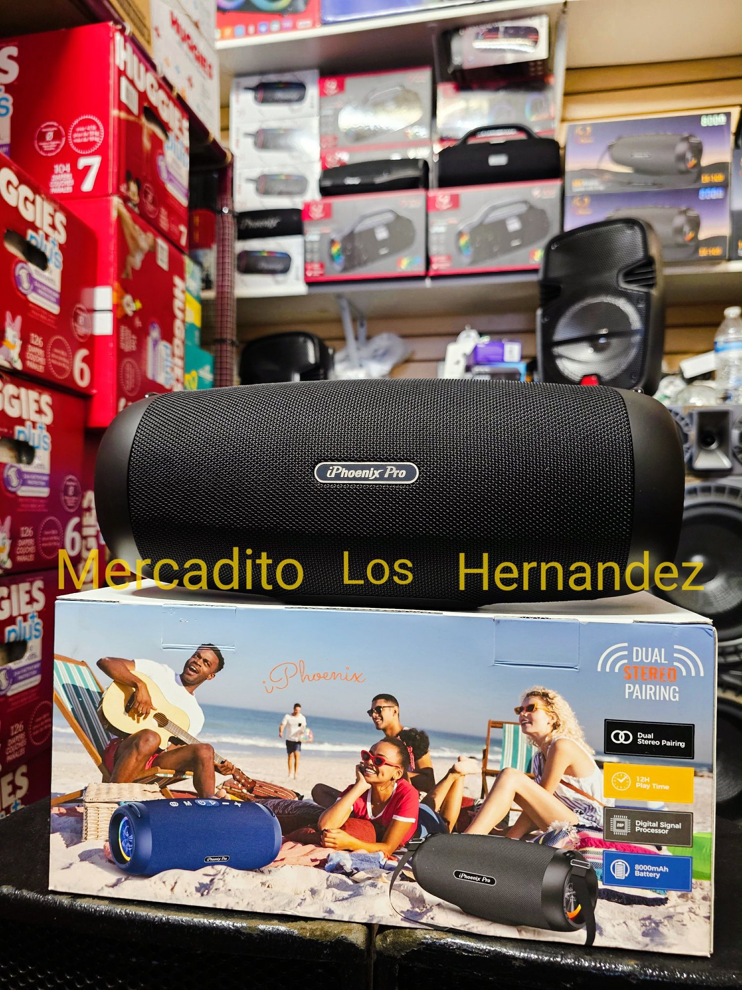 Bluetooth Speaker 🔊IPHOENIX IX-109🔊 12hr 🔋+++ - SUPER BASS - Special Price 💥Water Resistant 💧