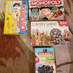 Kids Board Games, Board Games Operation, Monopoly, Candy Land
