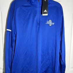 Adidas NCAA Men's Tulsa Golden Hurricanes Climalite Quarter Zip Pullover Large L