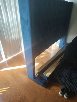King size turquoise bed frame