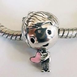 $20  LITTLE BOY charm S925 Sterling silver