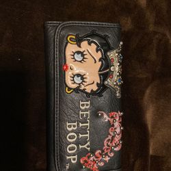 New Betty Boop Black Wallet