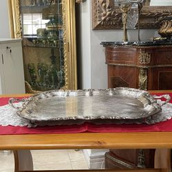 Beautiful Vintage Collectable FB. Rogers Silver Co. 1883 Silver Plate Platter Tray🌷