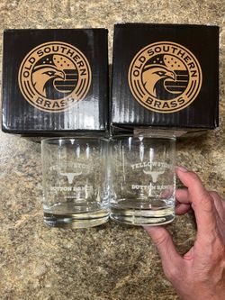 YELLOWSTONE 10oz. Whiskey Glass ( includes 2)