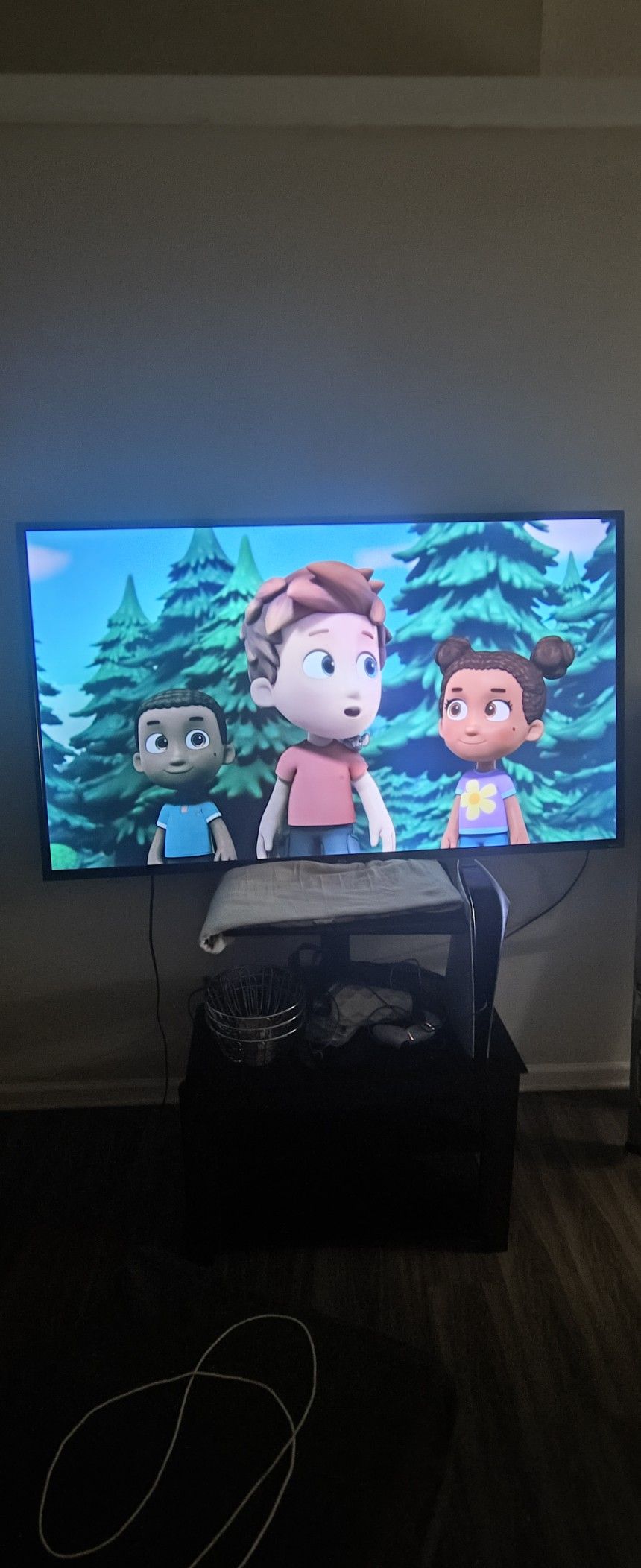 65"Tcl With Wall Mount Good Condition Smart