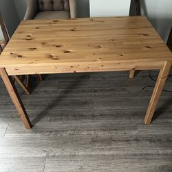 Wooden Table With 4Chairs
