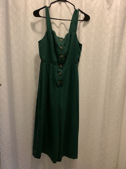 Green romper never worn