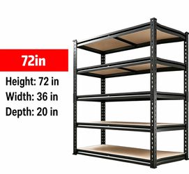 72*36*20（Large-sized 5-tier storage shelf）