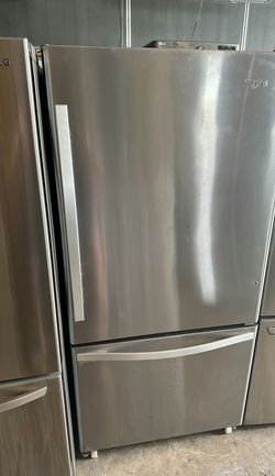 Whirlpool Stainless Steel Bottom Freezer Fridge