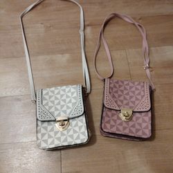 White And Pink Mini Purses