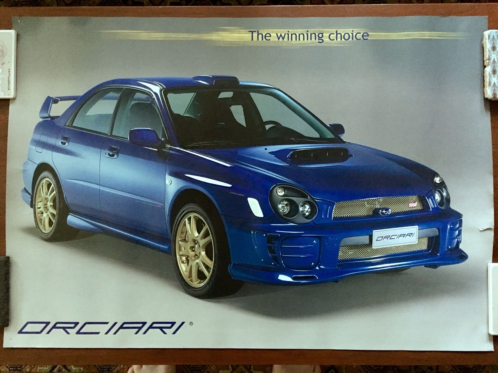Automotive Art Collectors Poster Subaru Impreza WRX STi Tuner Orciari Italy