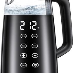 Veken Electric Tea Kettle, BPA Free, 1.7 Liter/ 1500W Hot Water Boiler Heater Pot, Digital Display

