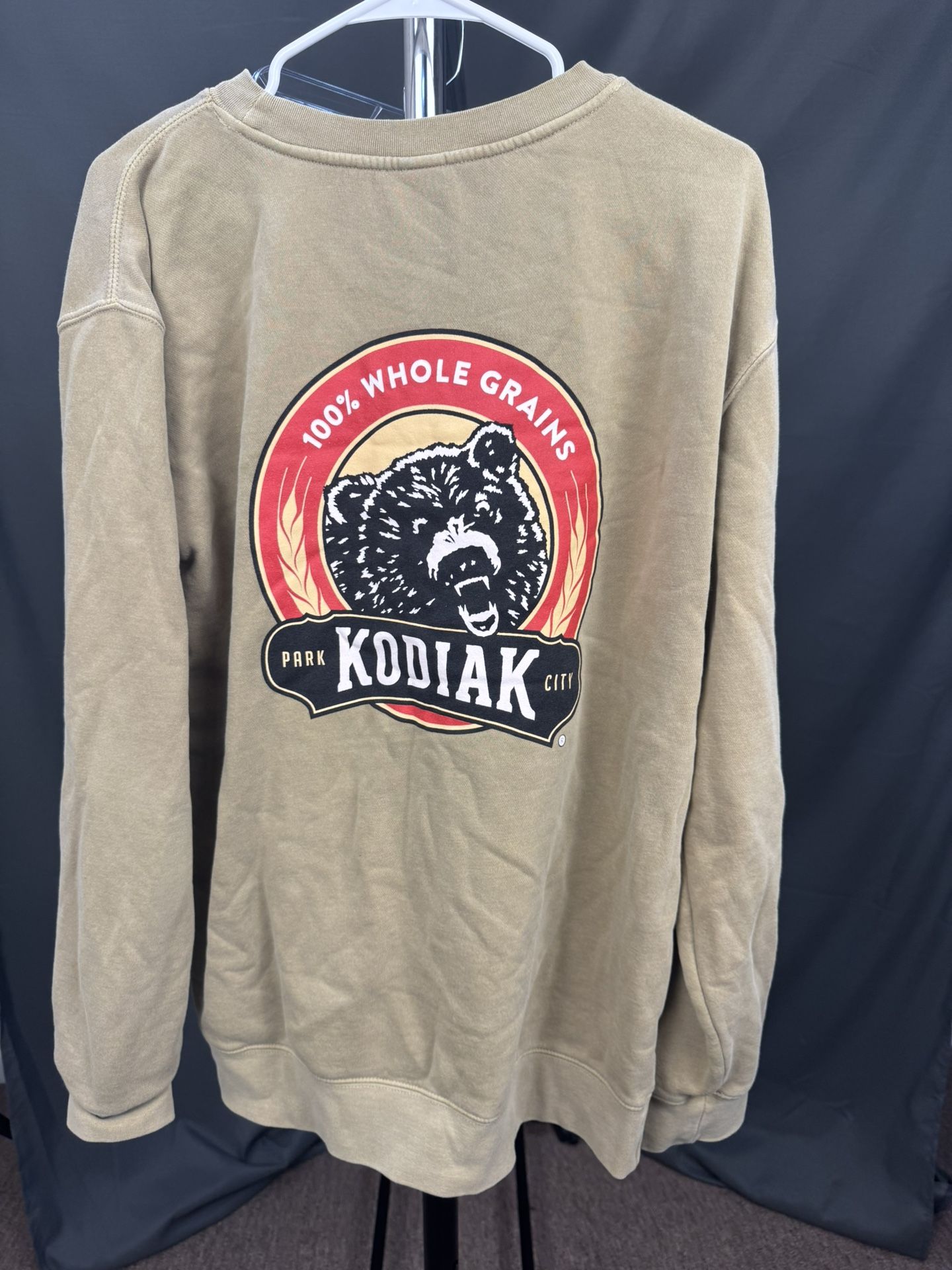 Kodiak Park City Crewneck Sweatshirt – Tan | Size L | Worn Twice | Great Condition