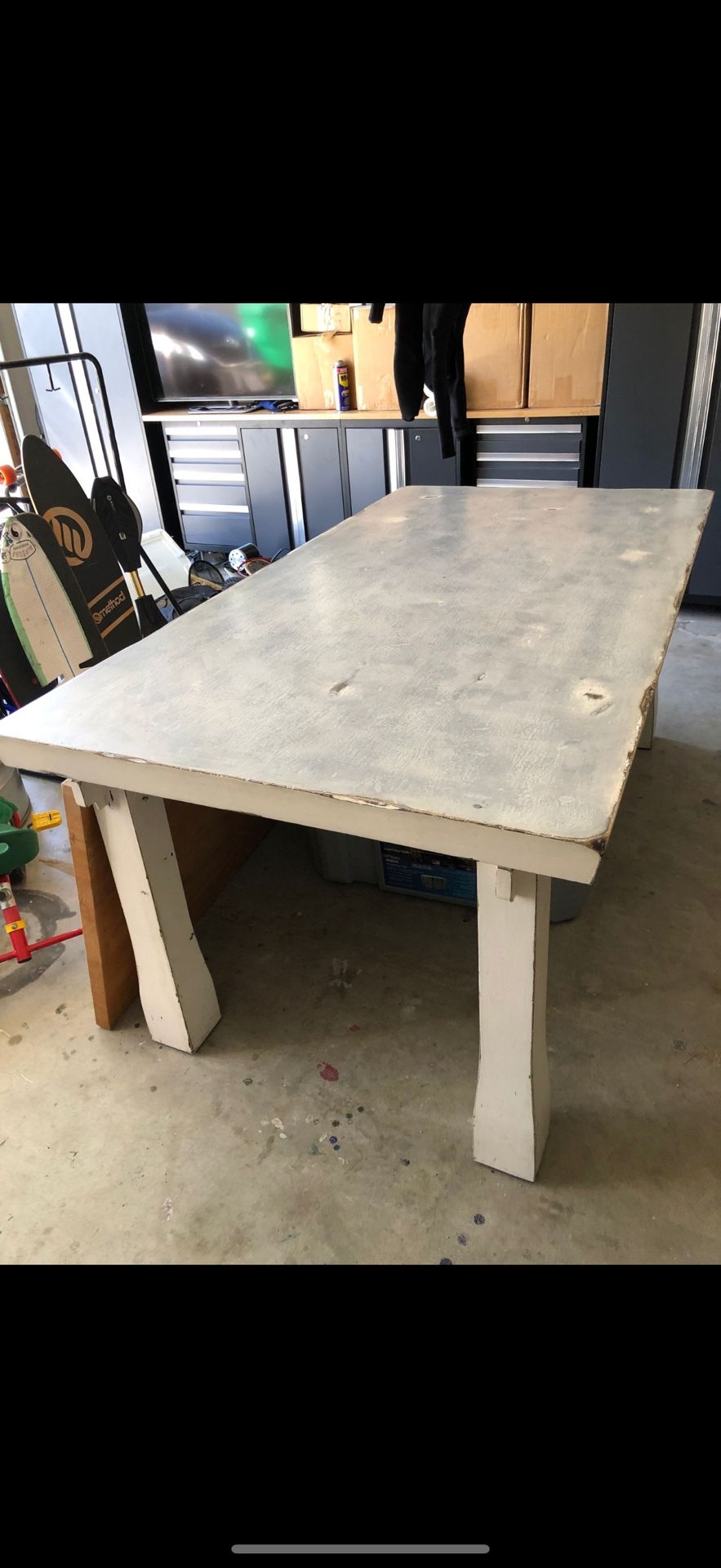 Mahogany Shabby Chic Dining Table 