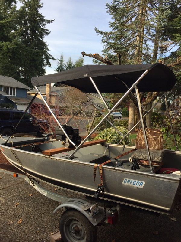 12 ft Gregor welded aluminum boat