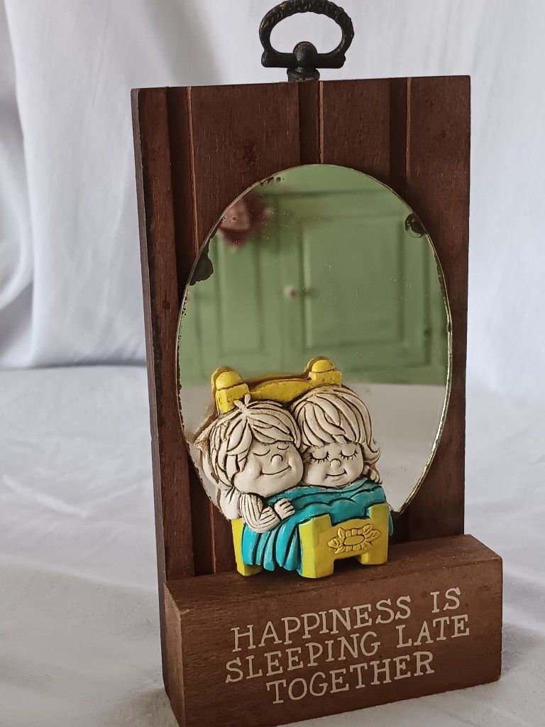 Vintage 1970s Wallace Berries Mirror Plaque