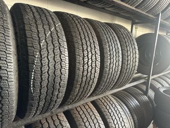 SET OF TIRE 265 70 16 GOODYEAR 85% LIFE