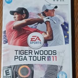 Wii Tiger Woods Golfing Game Famous Courses World PGA Tour 11