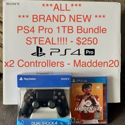 [BRAND NEW] PS4 Pro 1TB Bundle - STEAL!!!!