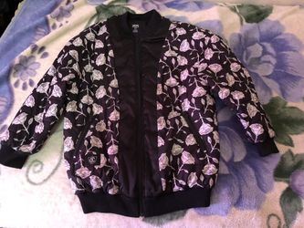 Crooks and Castles Floral Bomber Jacket Sz S