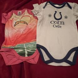 Colts And Seahawk Onesie Brand New 