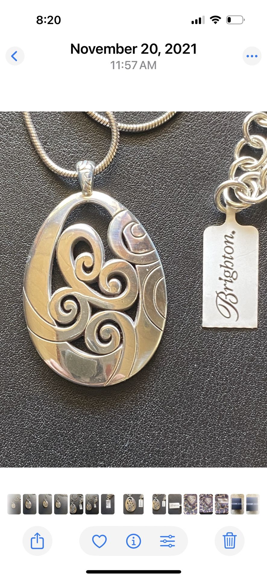 Brighton Necklace - Beautiful Gift For Oll Or birthday.