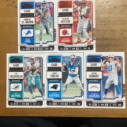 2023 CONTENDERS LOT OF 5 GOLD CARDS