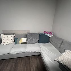 Sectional. Pillows not included