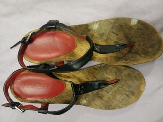 Ralph Lauren wedge sandals.size 7-7.5