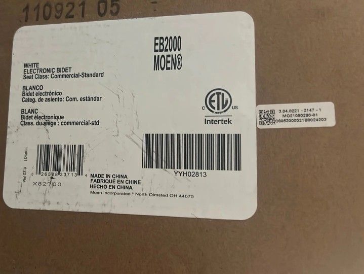 Moen 5 Series Premium Electronic Add On Bidet Toilet Seat (2 in stock)