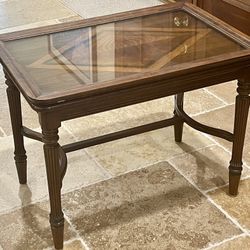 Vintage Wooden End Table 