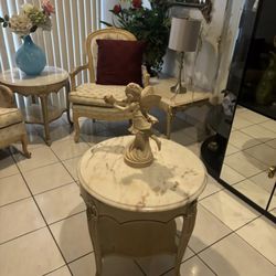 Marble End Tables and Coffee Table 