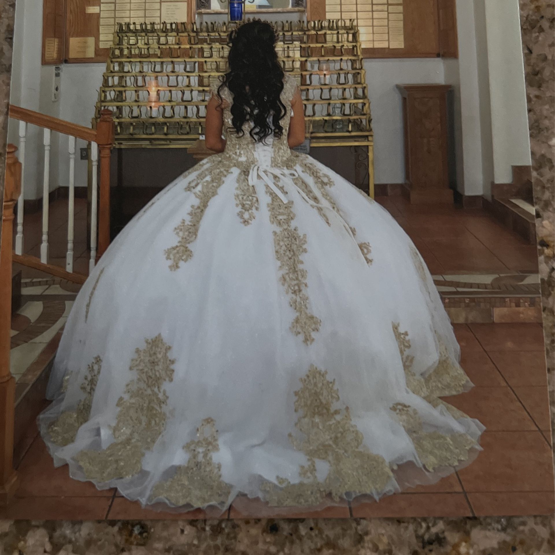 Quince Dress  Beautiful White 
