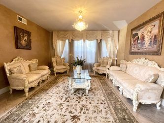 French Formal Living Room Set - 7 Piece