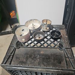 1- 4" , 1 - 3", 1- 2 1/2" & 2- 2 1/4" Hole Saws 5 Total In Chandler 