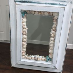 beach theme mirror frame
