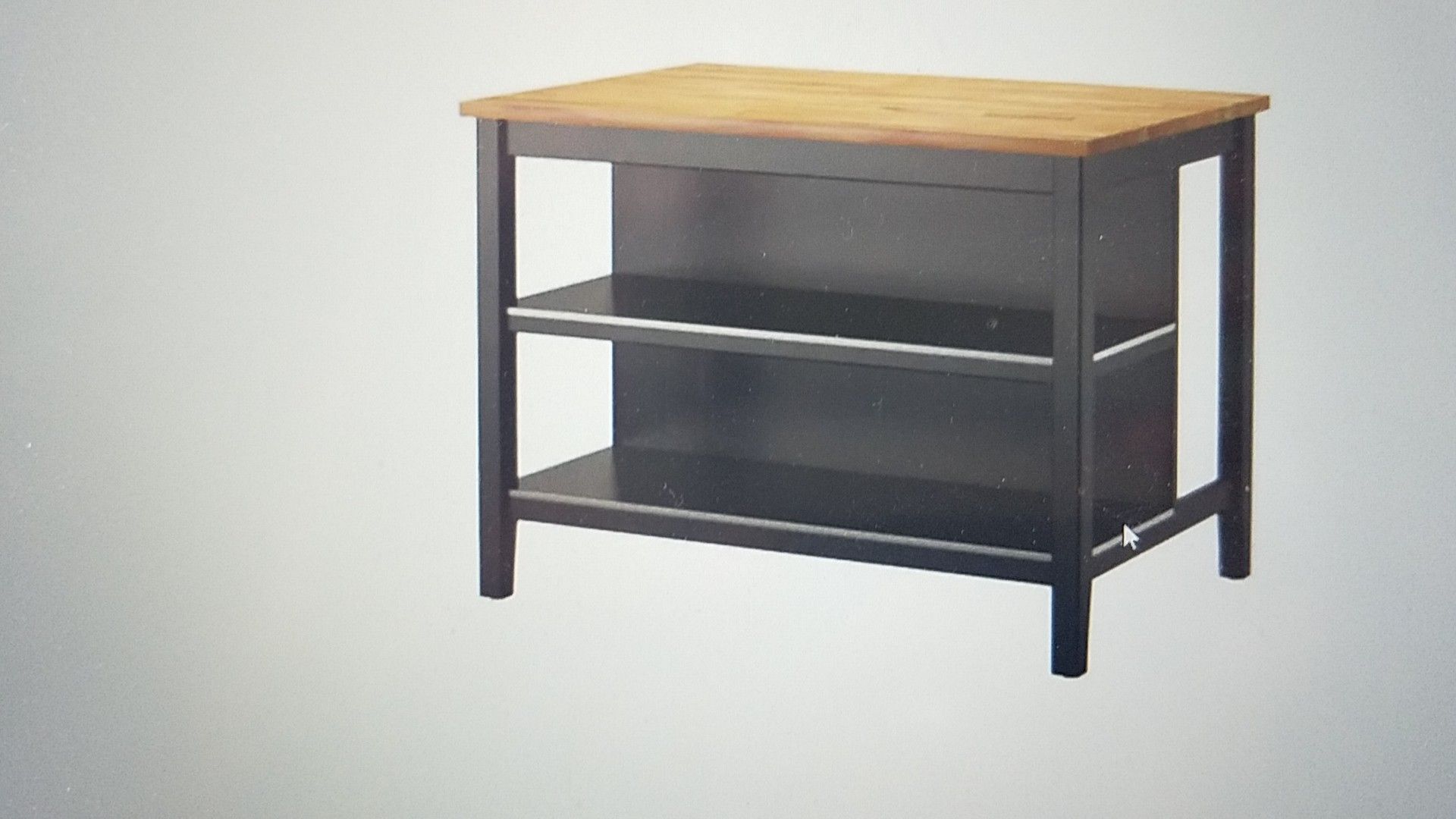 Ikea Stenstorp Black-Brown, Oak Kitchen Island