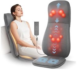 Therazzage Shiatsu Back and Neck Massager with Heat, Kneading, Rolling, Vibration, Massage Seat Cushion, Full Back Massage Chair Pad
