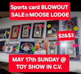 TOY/SPORTS CARD SHOW MOOSE LODGE TODAY IN CASTRO VALLEY