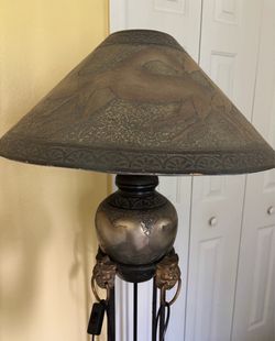 Vintage Art Deco Equestrian Table Lamp