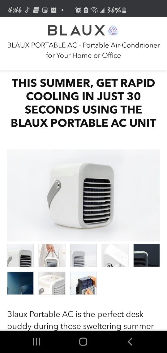 BLAUX PORTABLE AC