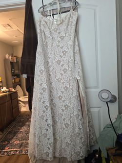 Strappy wedding dress