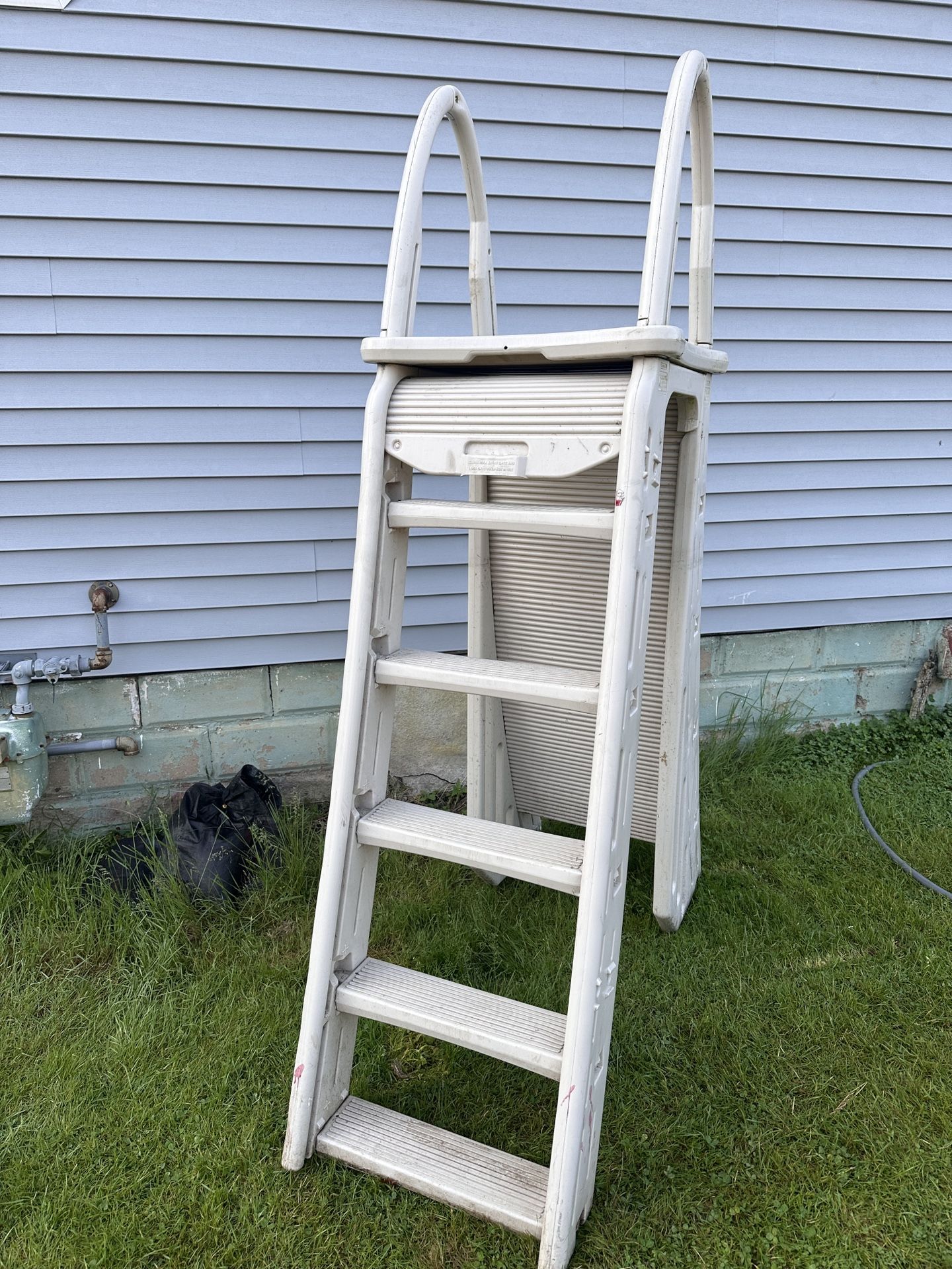 Above Ground Pool Dual Sided Safety Ladder