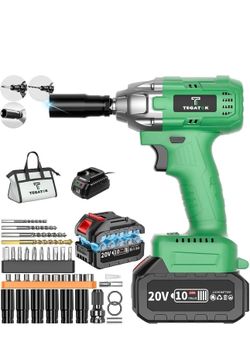 Brushless Impact Wrench/drill Set, Accessories and Tool Kit