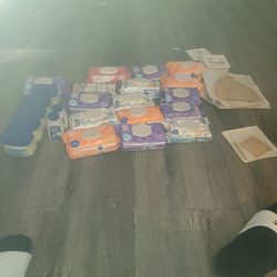 Wipes, petrolium  jelly