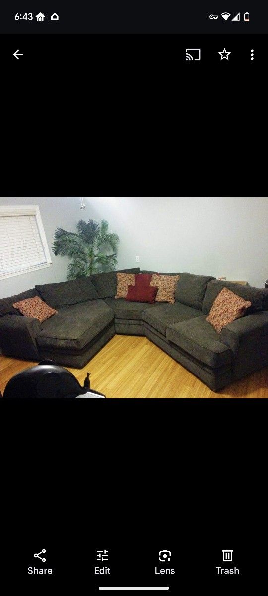 Living Spaces Sectional Sofa